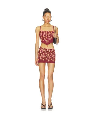 Understated Leather BEADED PAISLEY MINI スカート - サムネイル5