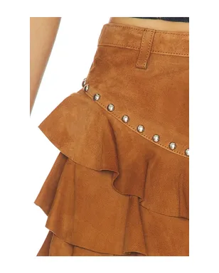 Understated Leather FRILL ミニスカート - サムネイル6
