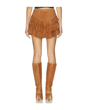 Understated Leather FRILL ミニスカート - サムネイル4