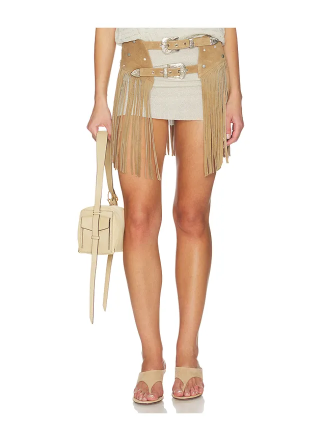 Understated Leather Understated Leather DALLAS FRINGE チャップスカートの商品画像