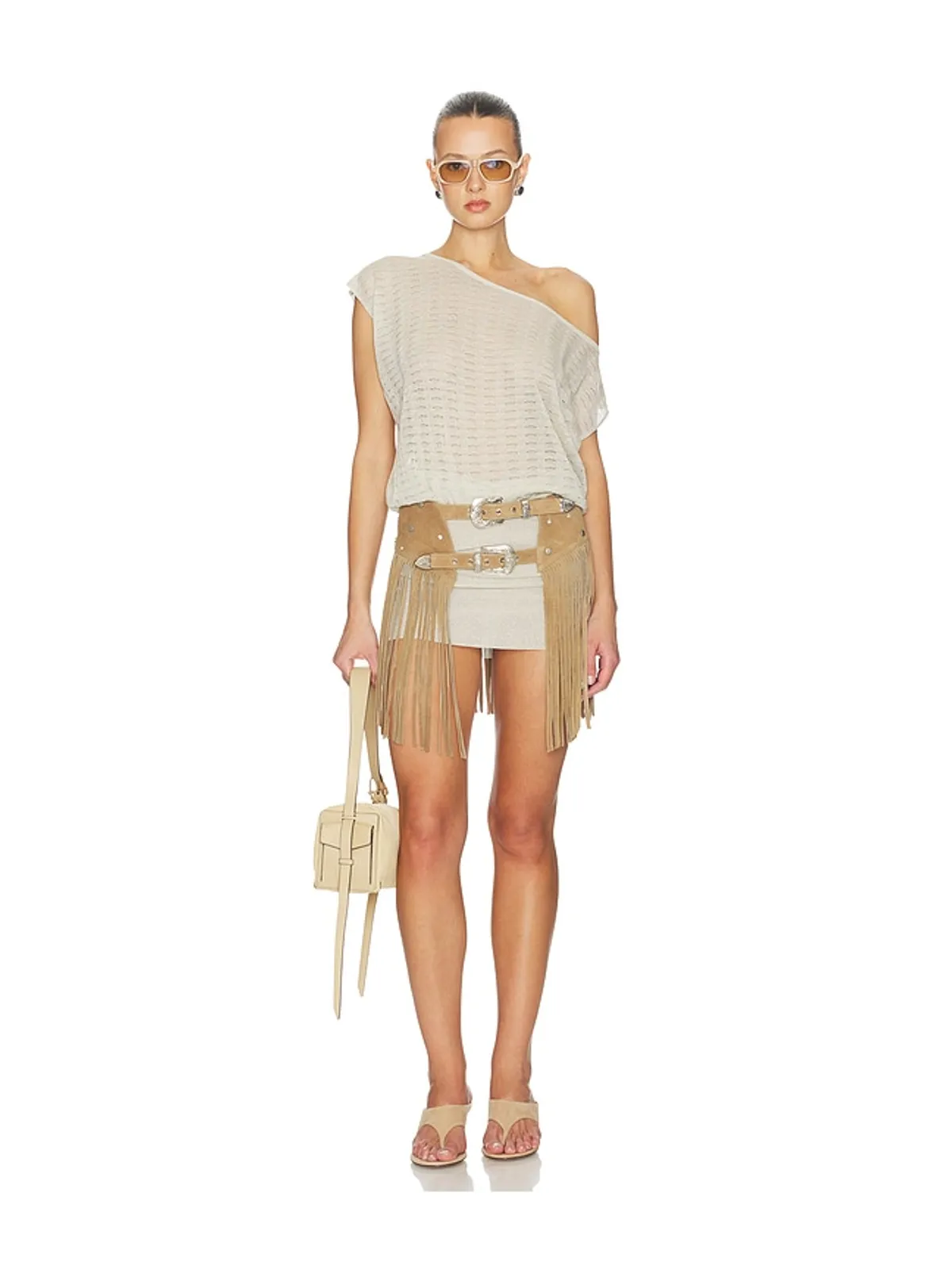 Understated Leather DALLAS FRINGE チャップスカート - 画像5