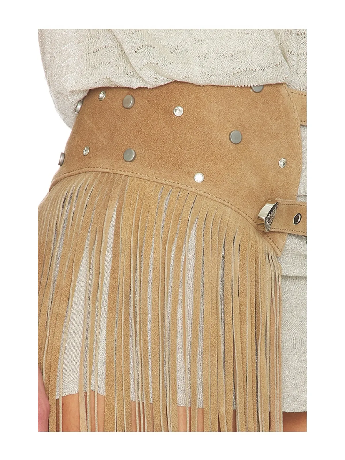 Understated Leather DALLAS FRINGE チャップスカート - 画像6