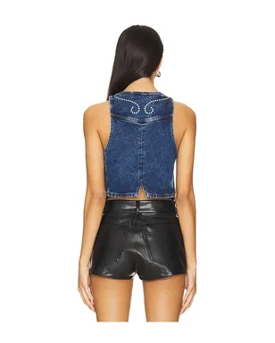 Understated Leather ベストトップ - サムネイル3