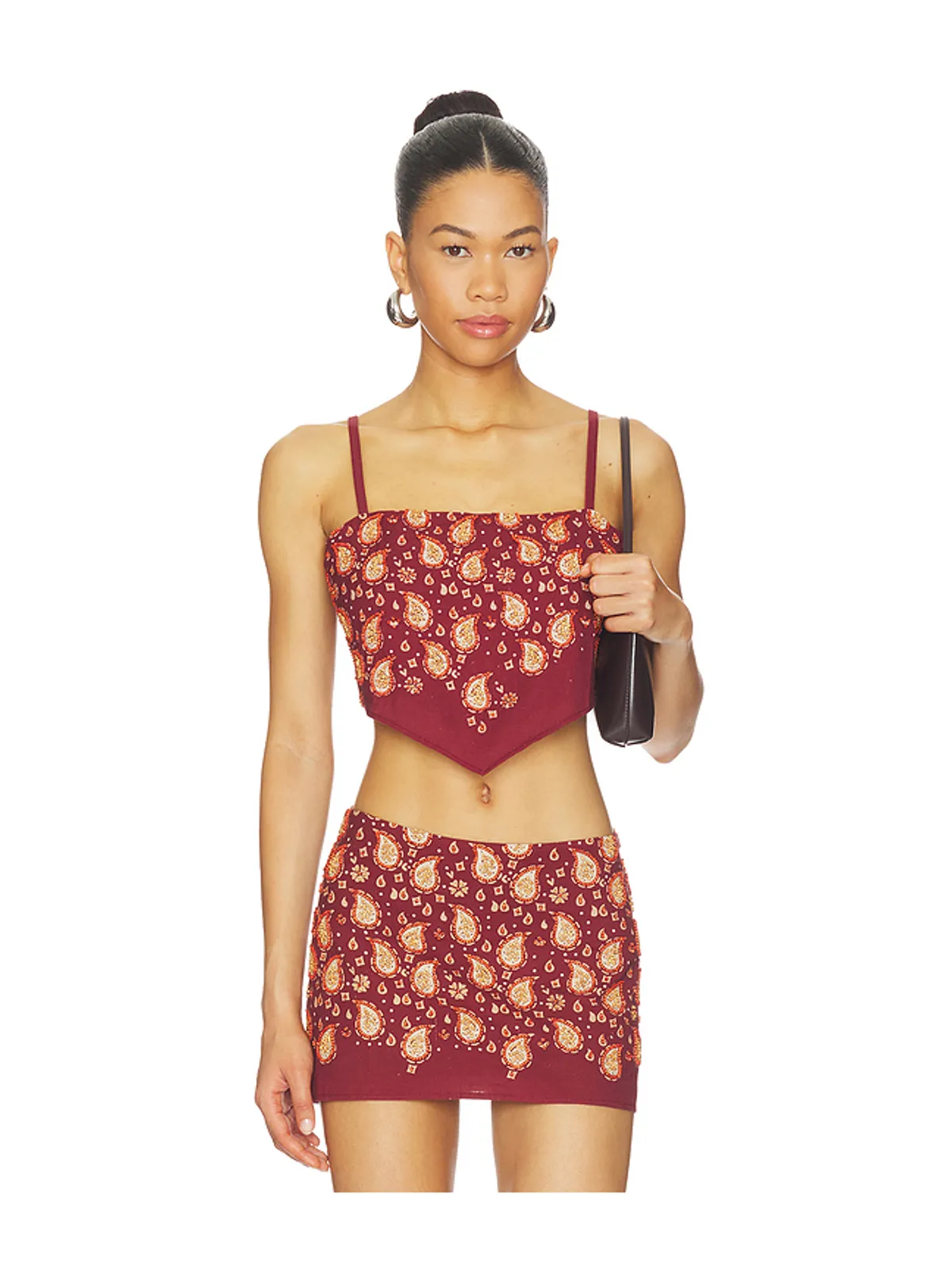 Understated Leather BEADED PAISLEY トップ - 画像1