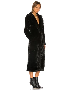 Unreal Fur BLACK BIRD ロングコート - サムネイル2