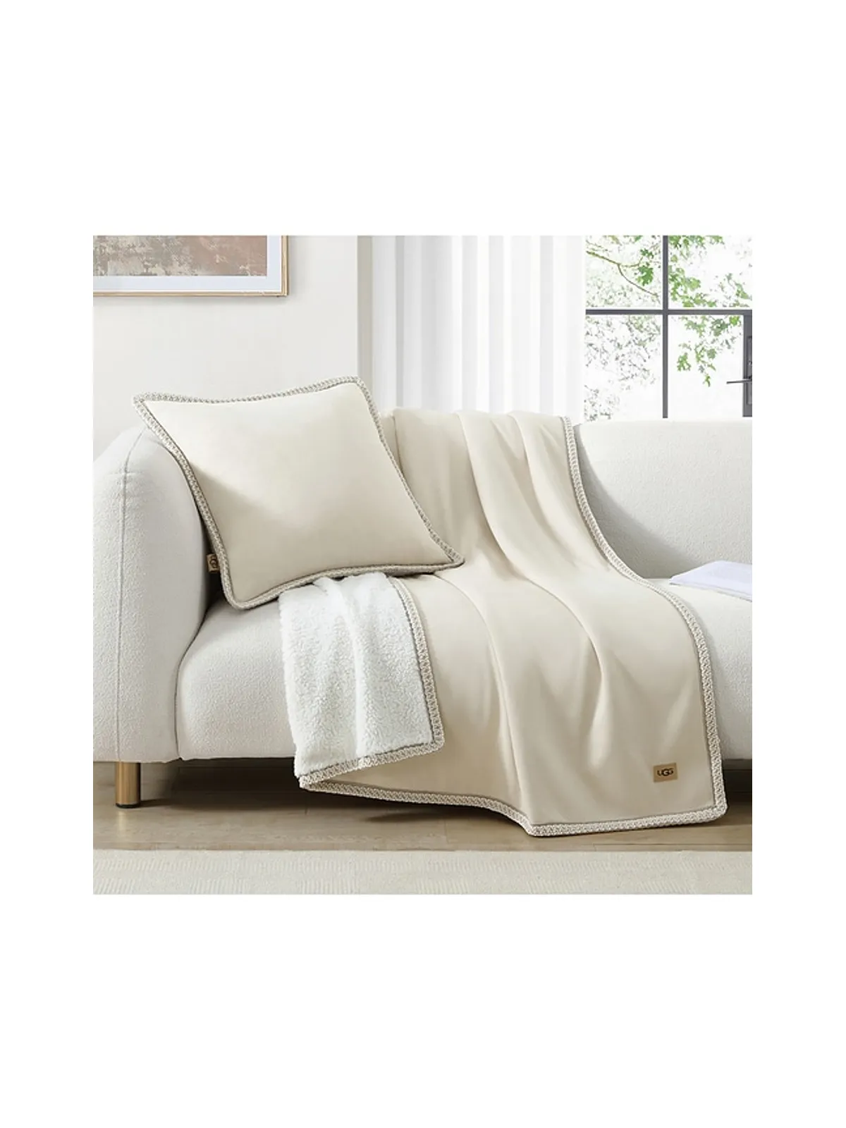UGG Home Kirkwood UGGbraid Throw Blanket - 画像3