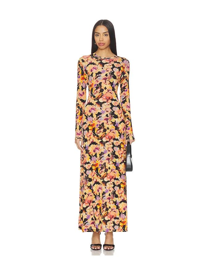 Ulla Johnson Ulla Johnson AMARI ドレス - Black,Orange.の商品画像