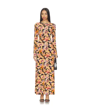 Ulla Johnson AMARI ドレス - Black,Orange. - サムネイル1
