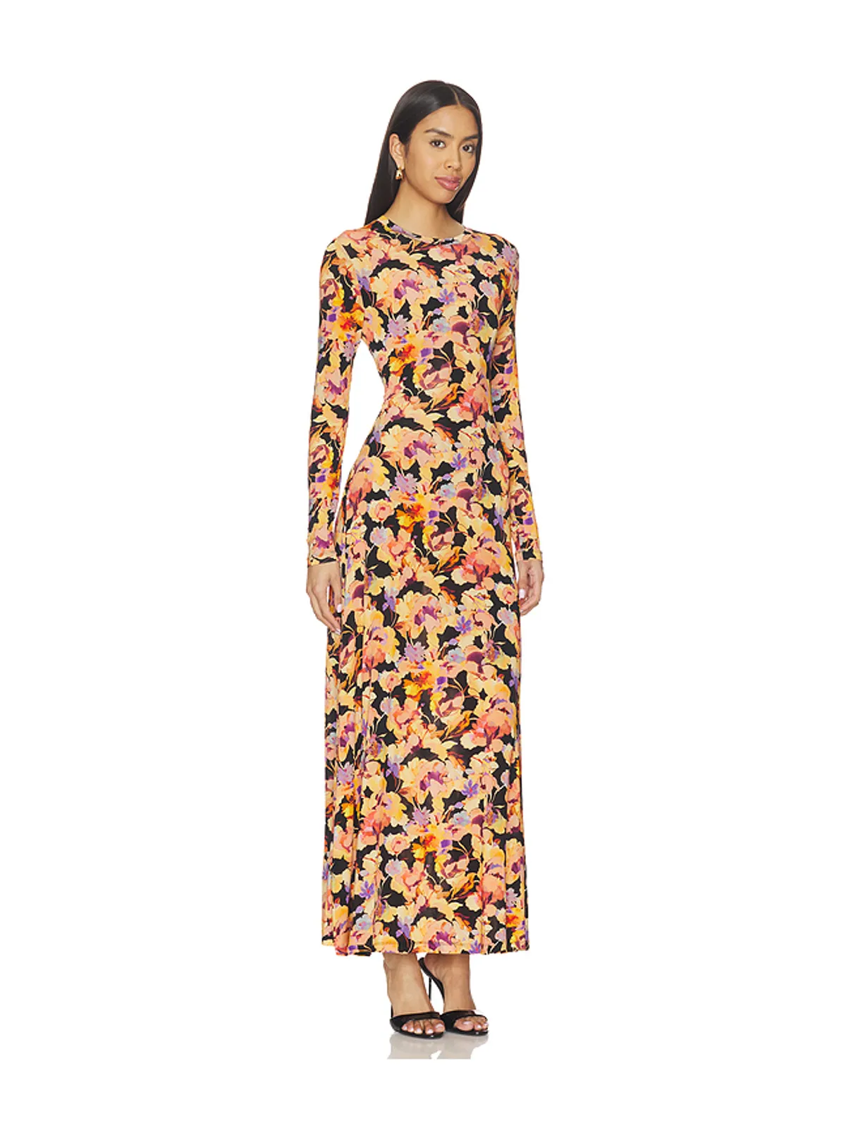 Ulla Johnson AMARI ドレス - Black,Orange. - 画像2