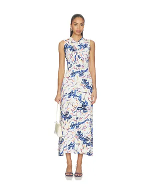 Ulla Johnson LINA ドレス - White,Blue. - サムネイル1