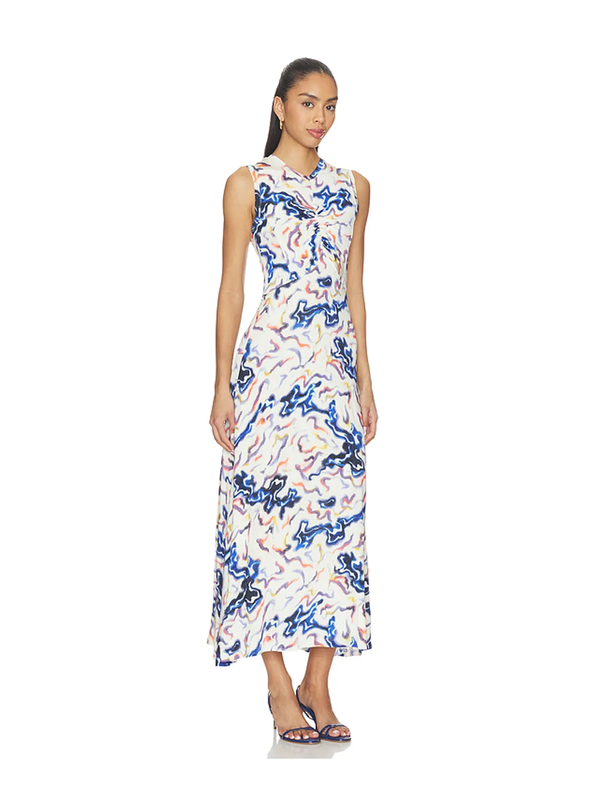 Ulla Johnson LINA ドレス - White,Blue. - 画像2