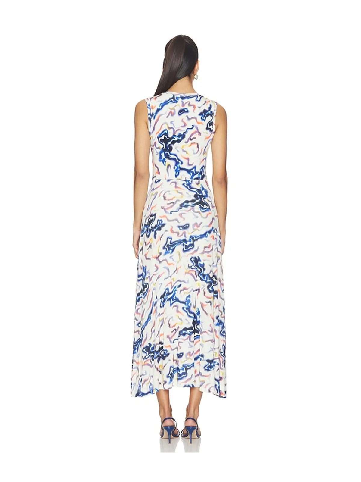 Ulla Johnson LINA ドレス - White,Blue. - 画像3