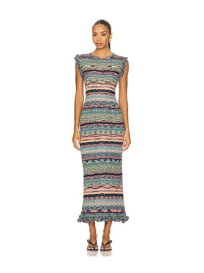 Ulla Johnson Ulla Johnson AJAK ノースリーブニットミディドレスの商品画像