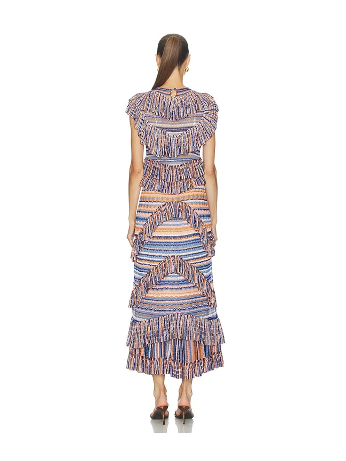 Ulla Johnson RAINA ドレス - Blue,Orange. - 画像3
