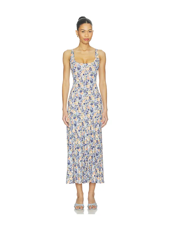Ulla Johnson Ulla Johnson YASNA ドレス - Blue,Orange.の商品画像