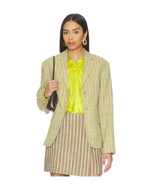 Ulla Johnson MATTEO ブレザー - Green,Lavender. - サムネイル1