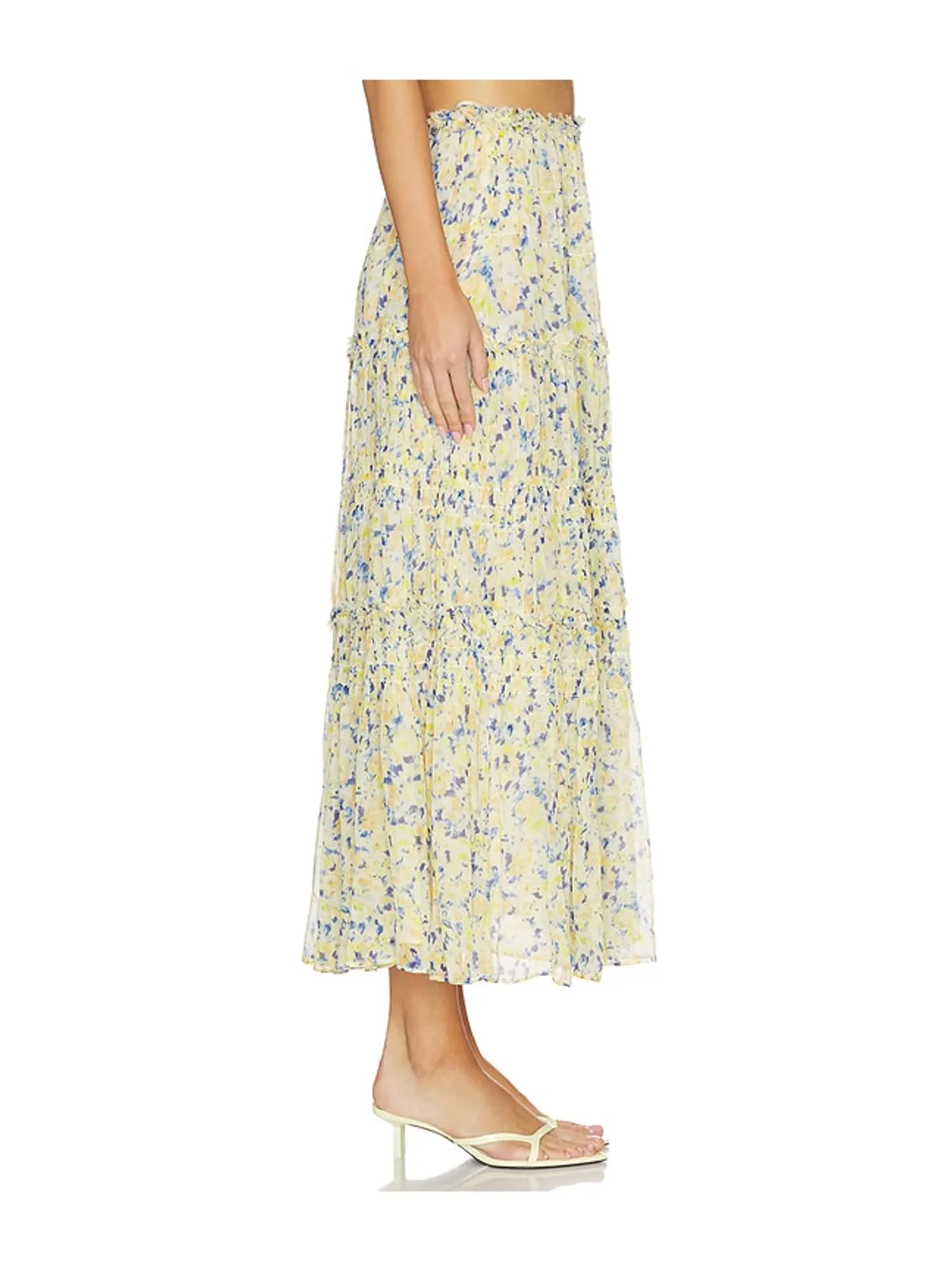 Ulla Johnson VIRGINIE スカート - Yellow,Blue. - 画像3