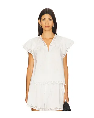 Ulla Johnson EFFIE フラッタースリーブトップ - サムネイル1