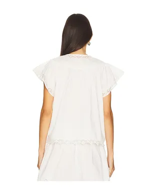 Ulla Johnson EFFIE フラッタースリーブトップ - サムネイル3