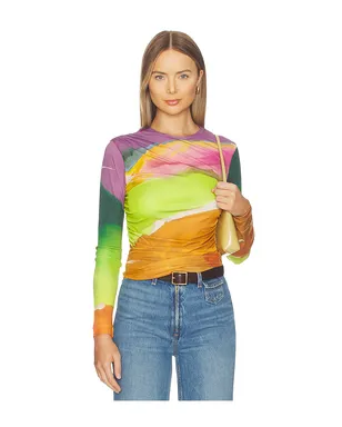 Ulla Johnson PARADIS トップ - Green,Purple. - サムネイル1