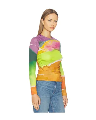 Ulla Johnson PARADIS トップ - Green,Purple. - サムネイル2