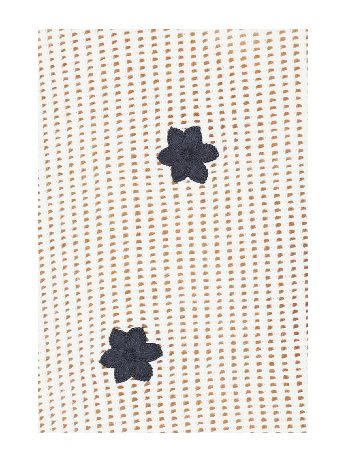 THE UPSIDE PIAZZA KOA ニットシャツ - White,Navy. - 画像5