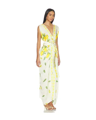 Verandah ALPHONSO ドレス - White,Yellow. - サムネイル2