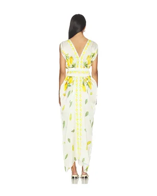 Verandah ALPHONSO ドレス - White,Yellow. - サムネイル3