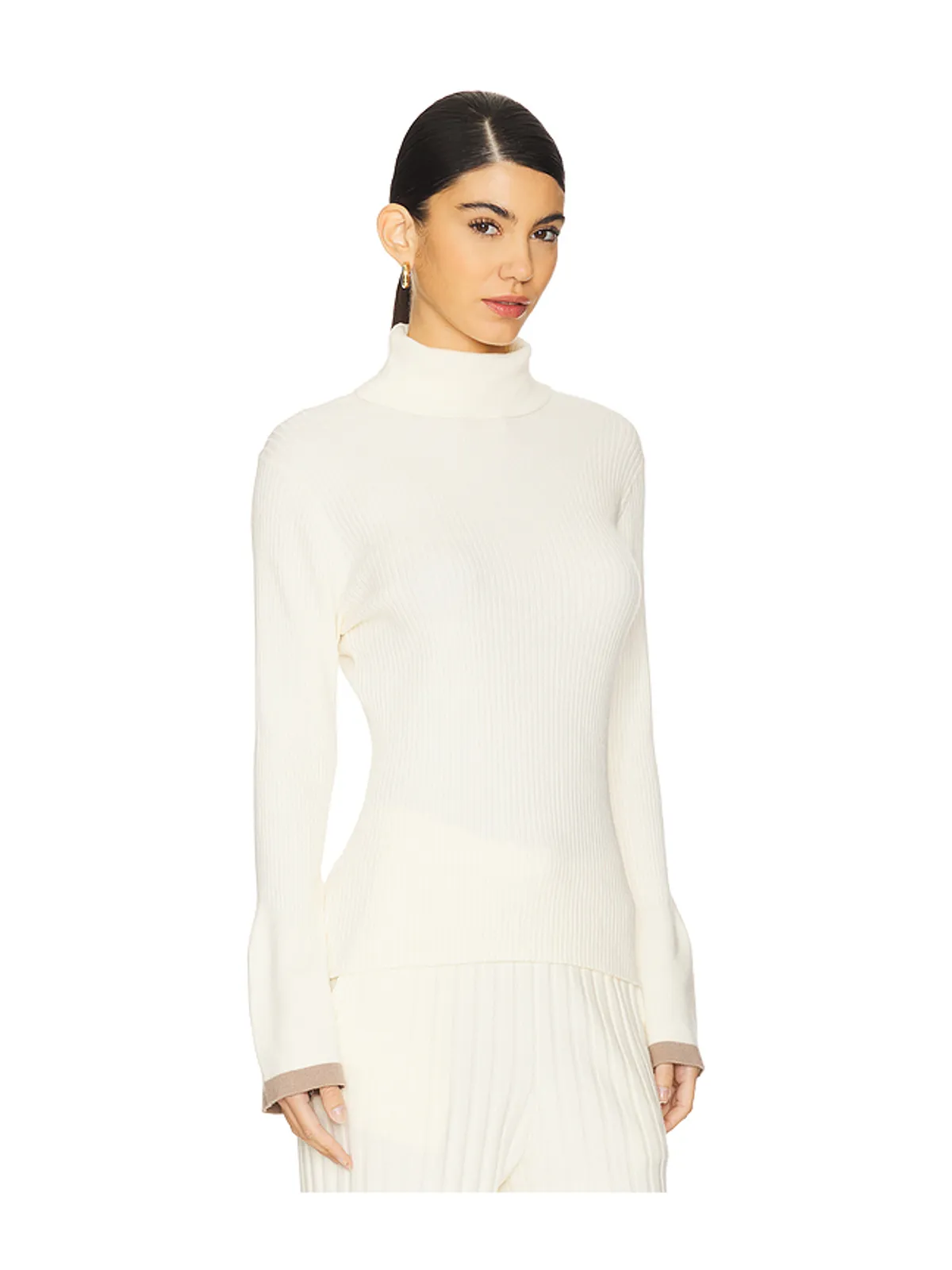 Varley RAVENA RIB KNIT HIGH ネックトップ - 画像2