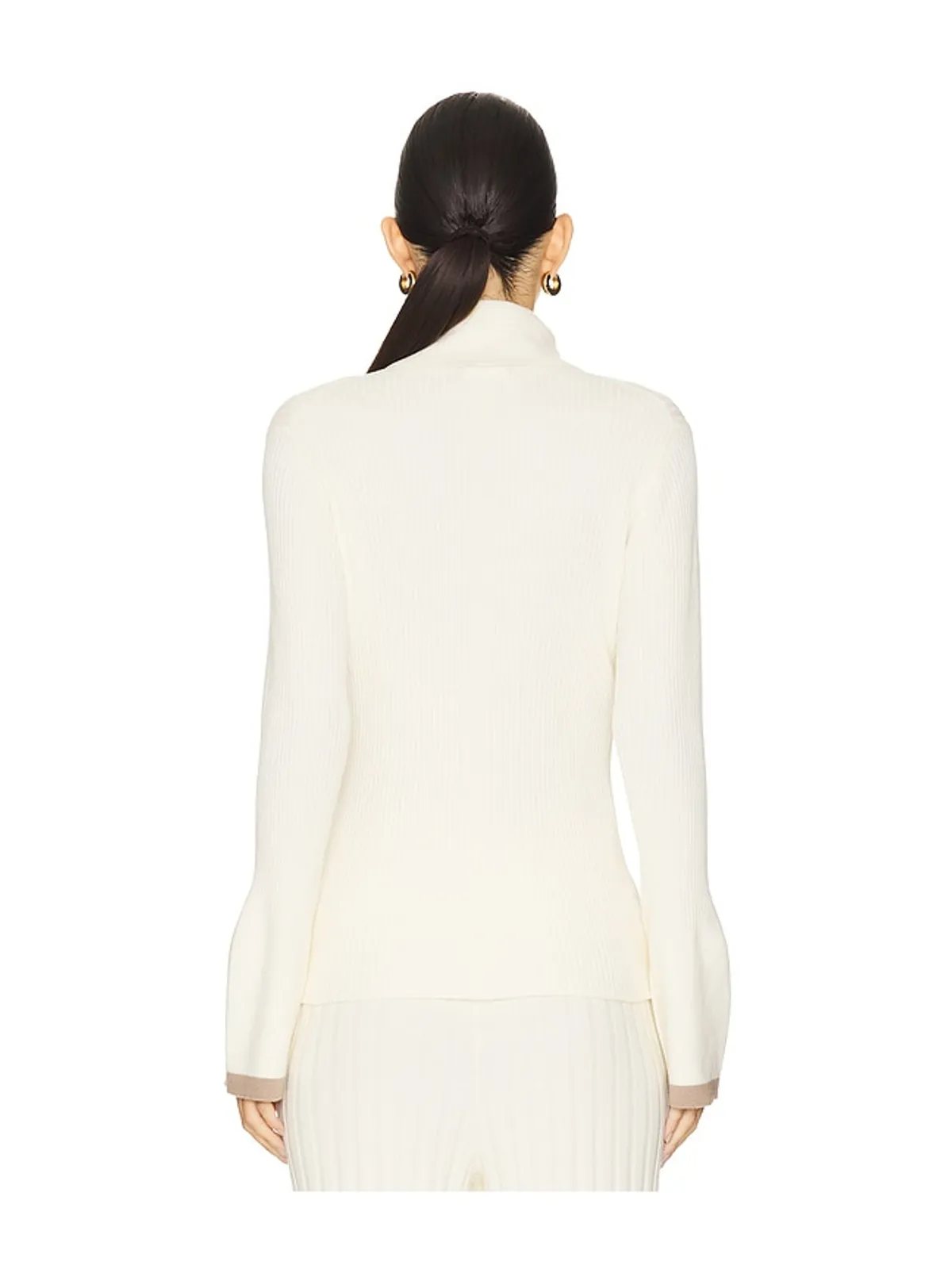 Varley RAVENA RIB KNIT HIGH ネックトップ - 画像3