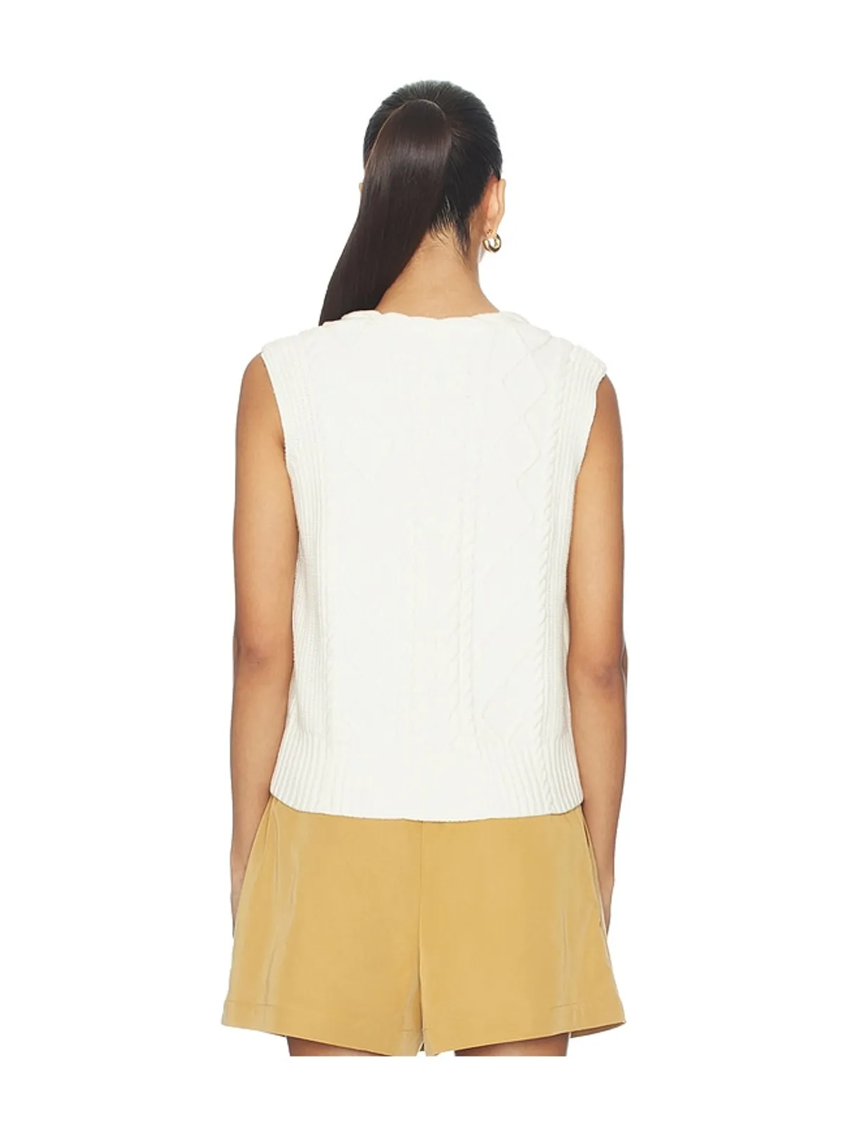 Varley Tatyana Cable Knit Vest Top - 画像3