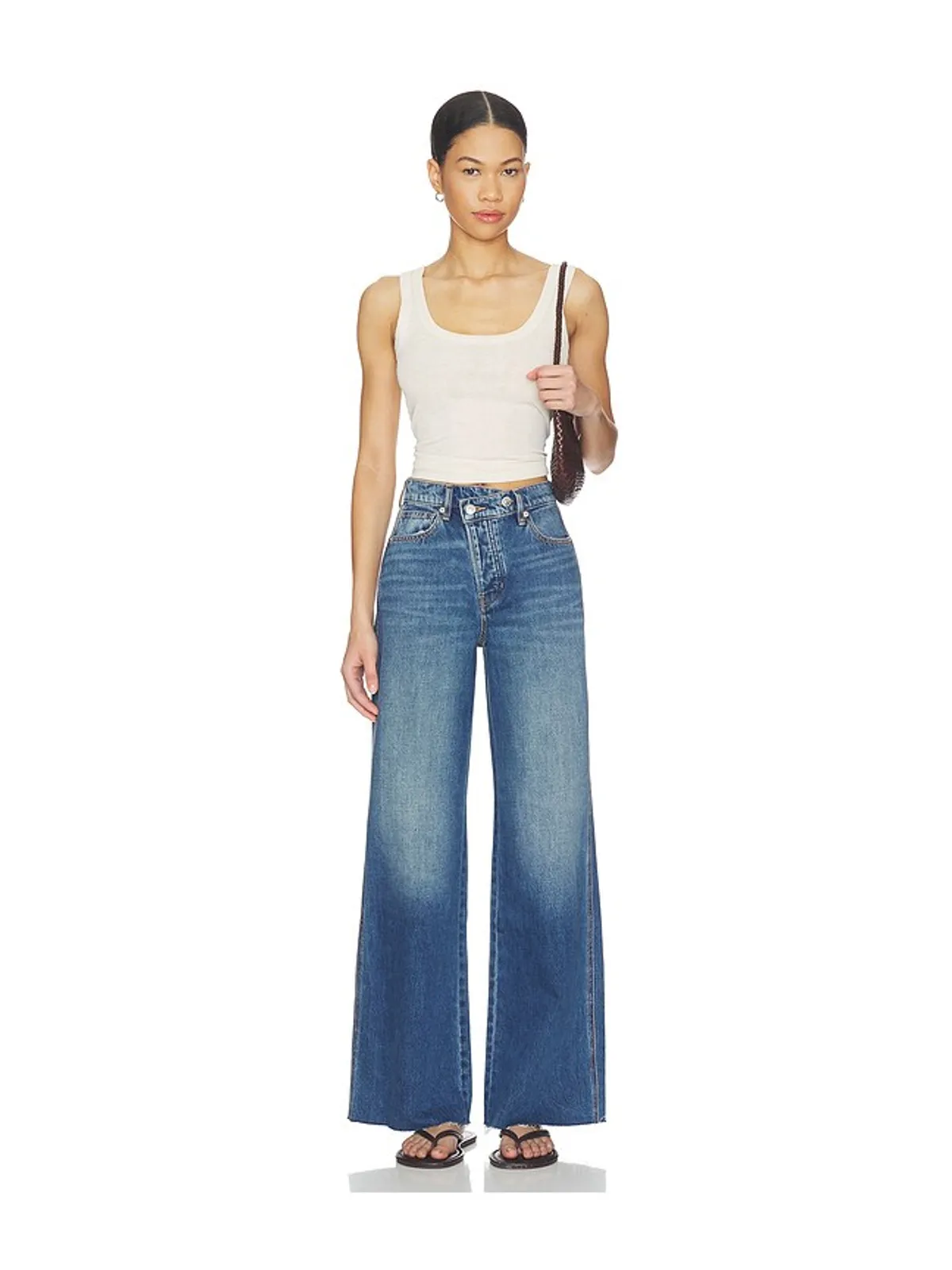Veronica Beard TAYLOR WIDE LEG デニム - 画像5
