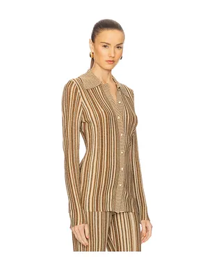 Veronica Beard LANDON カーディガン - Metallic Neutral,Brown. - サムネイル2