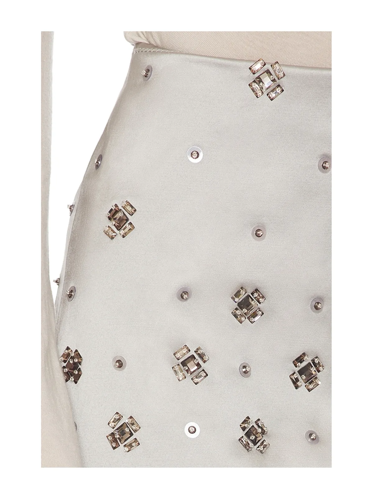 Veronica Beard OLENNA スカート - Metallic Silver, grey. - 画像6