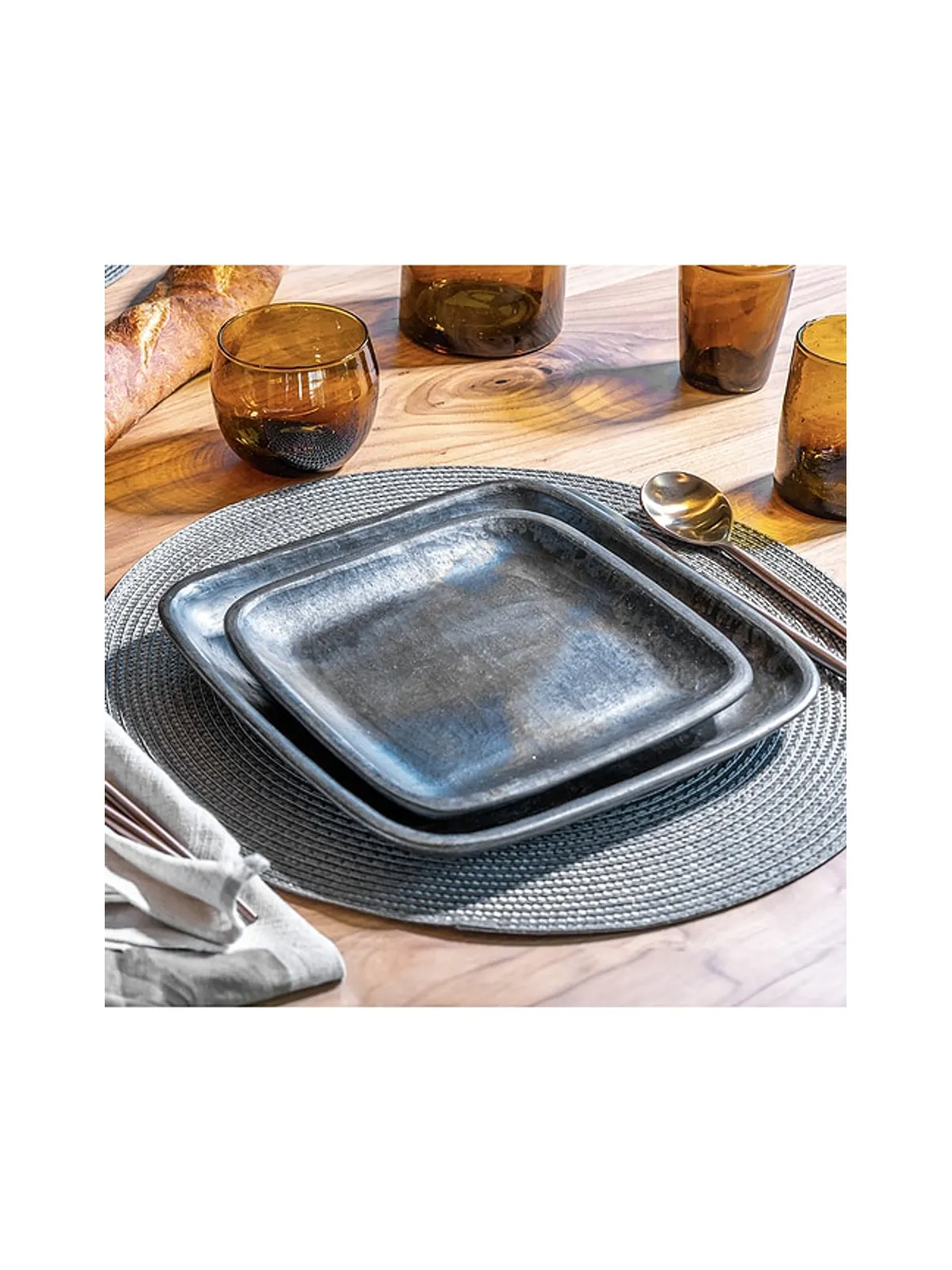 Verve Culture SET OF 4 LONGPI SMALL PLATE 皿 - 画像4