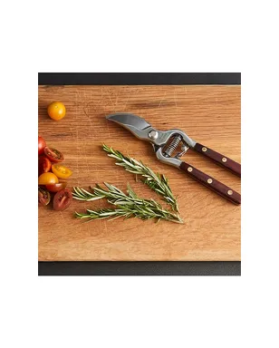 Verve Culture Thai Kitchen & Garden Shears - Metallic Silver,Brown. - サムネイル6