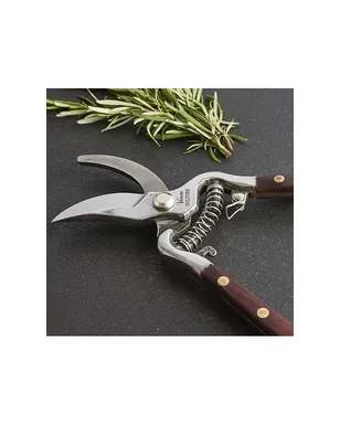 Verve Culture Thai Kitchen & Garden Shears - Metallic Silver,Brown. - サムネイル4