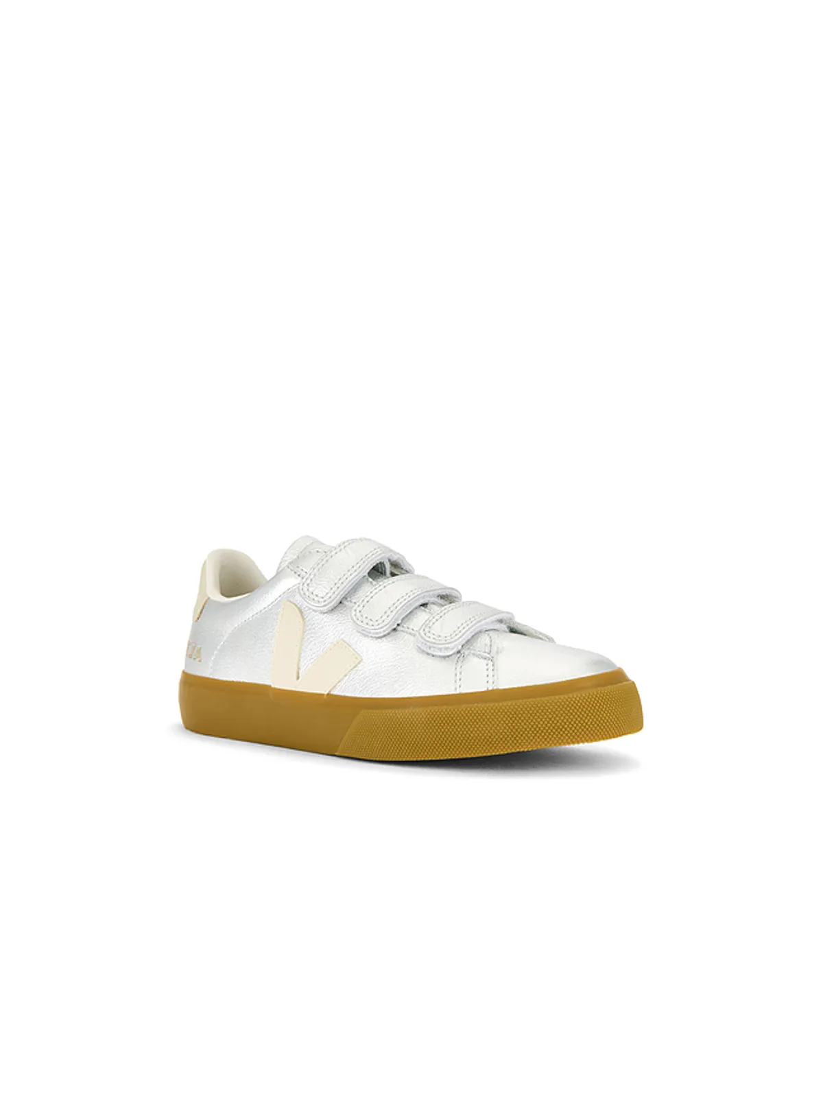 Veja RECIFE LOGO スニーカー - Metallic Silver, grey. - 画像2