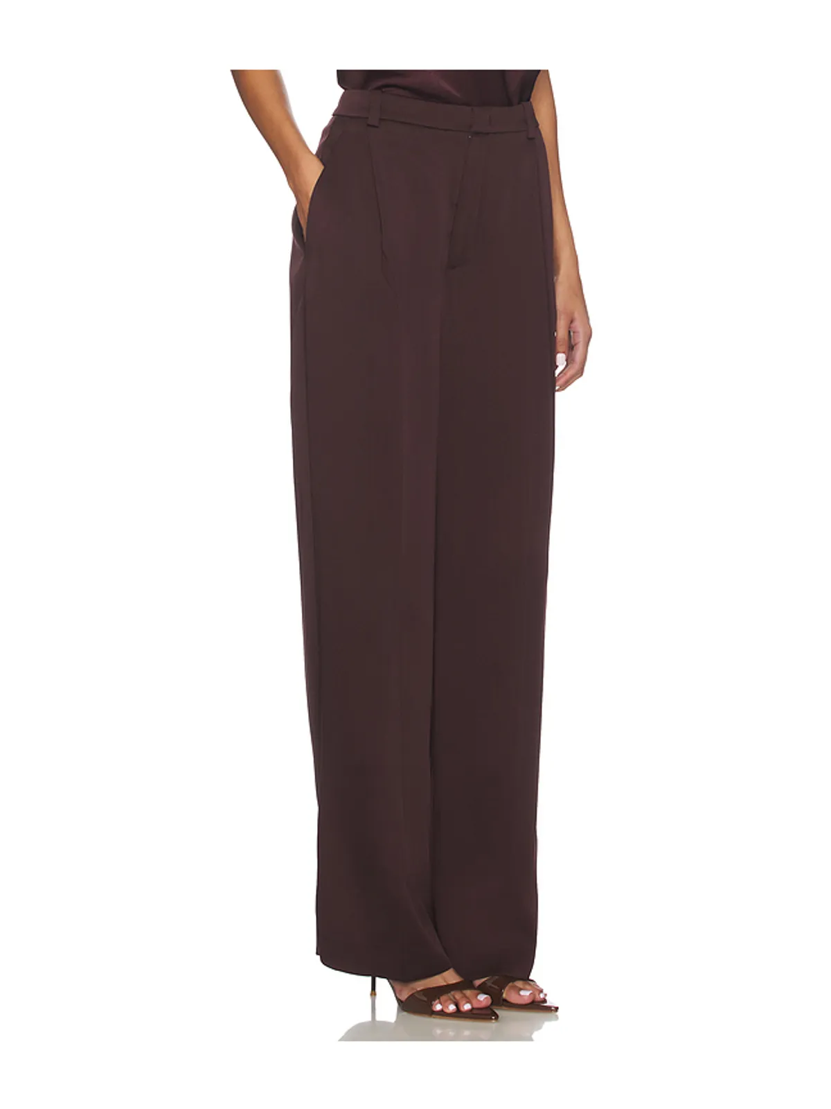 Vince Mid Rise Wide Leg Pleated Trouser - 画像2