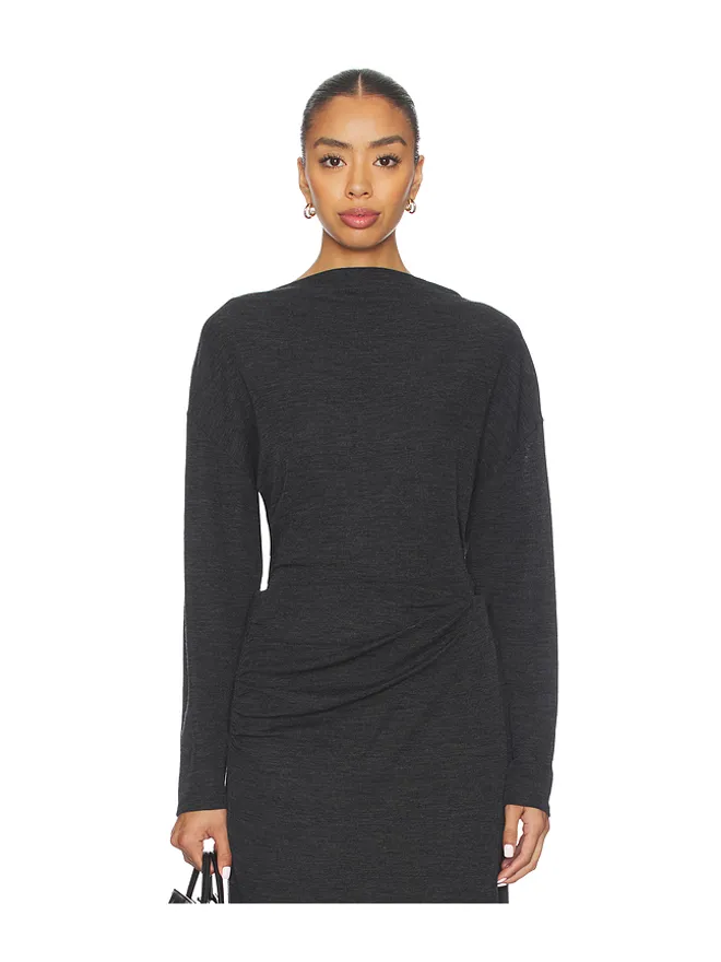 Vince Vince ドレープスラッシュネックトップスの商品画像