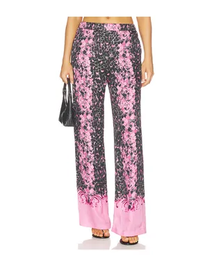 Versace Jeans Couture REPTILE SCALE パンツ - Black,Pink. - サムネイル1