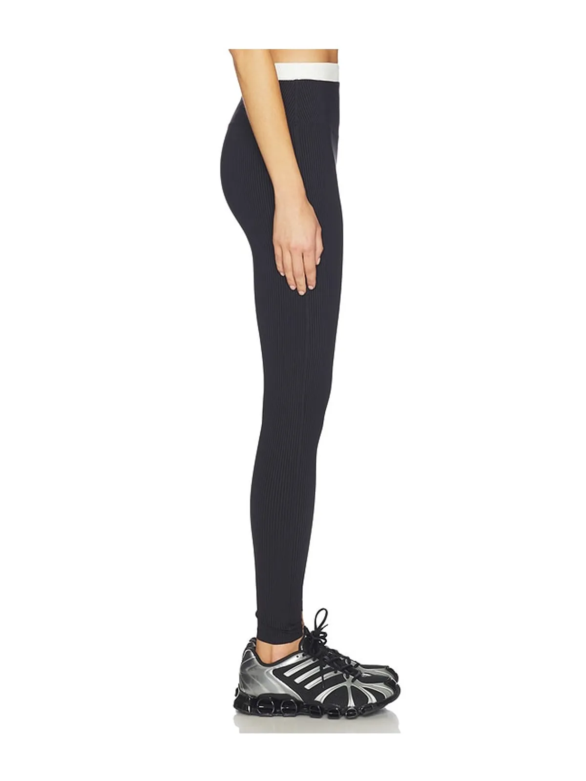YEAR OF OURS RIBBED LAYERED LEGGING レギンス - Black,White. - 画像3