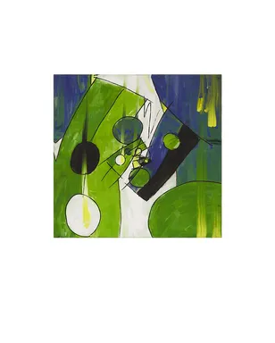 Yellow The Label AXIS スカーフ - Green, blue, white. - サムネイル2