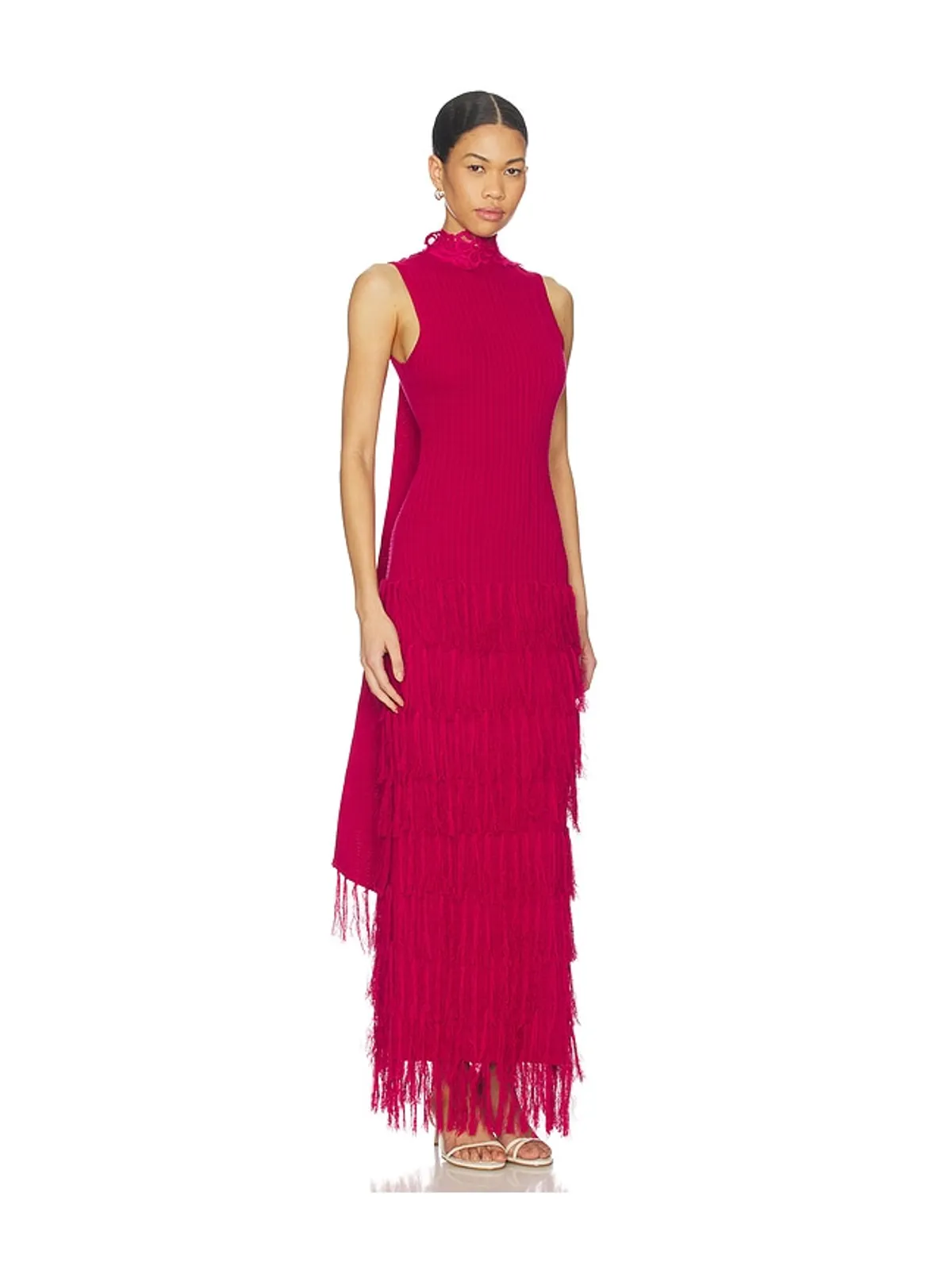 Yellow The Label PHOEBE FRINGE ドレス - 画像3