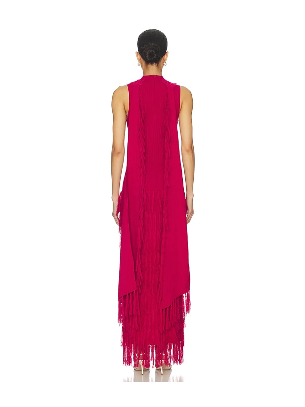 Yellow The Label PHOEBE FRINGE ドレス - 画像4