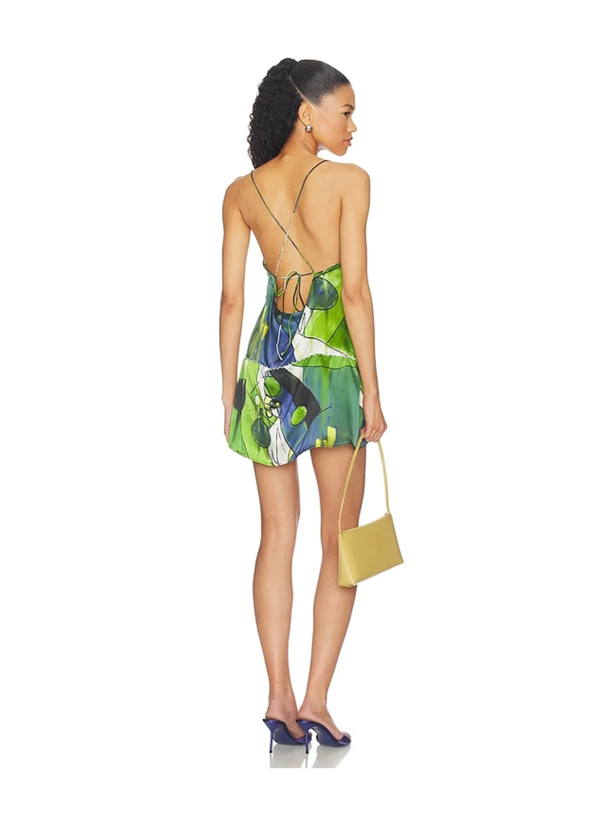 Yellow The Label ODETTA ドレス - Green,Blue. - 画像3
