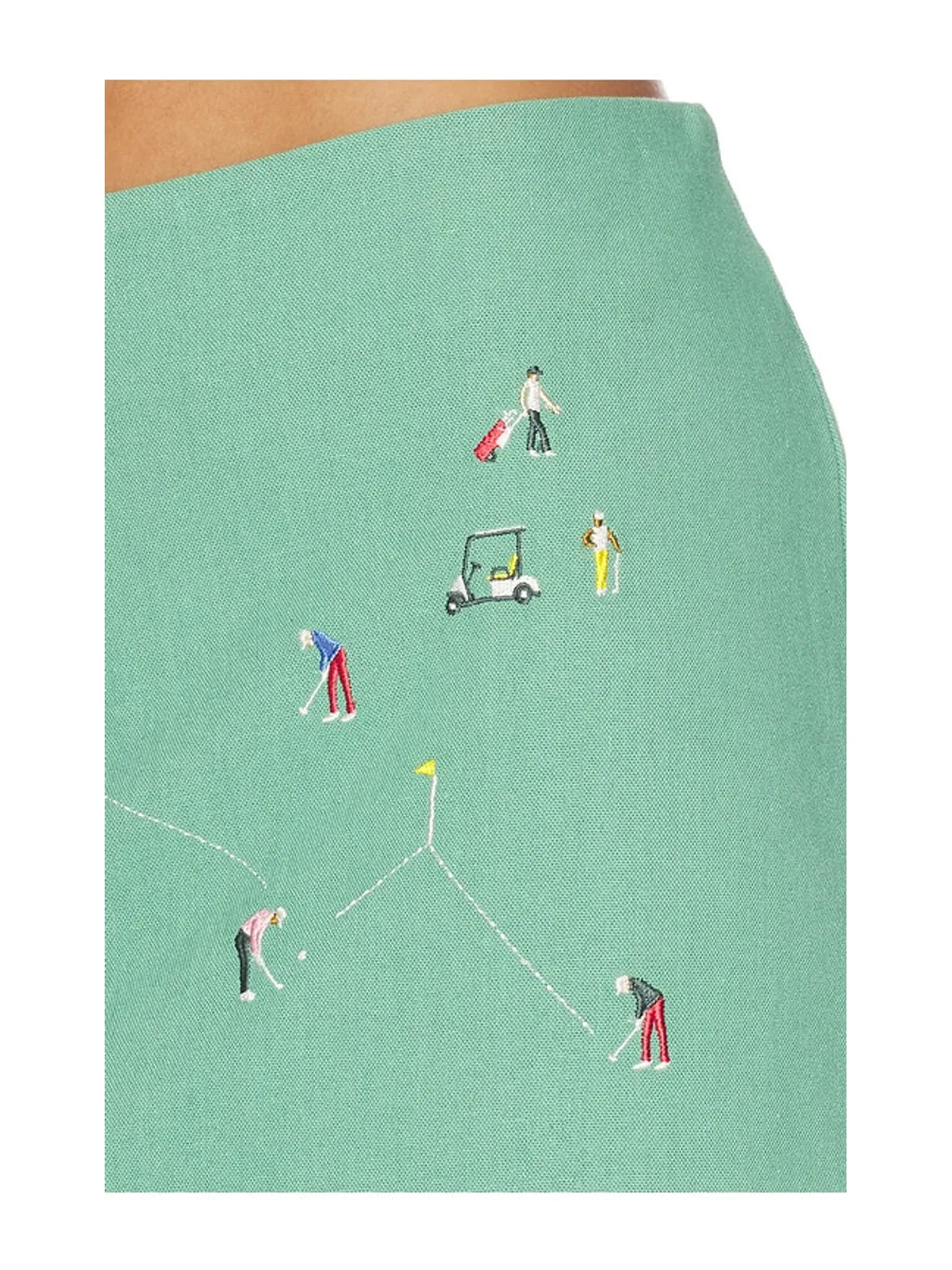 Yellow The Label GOLF SCENE LINEN スコート - 画像6