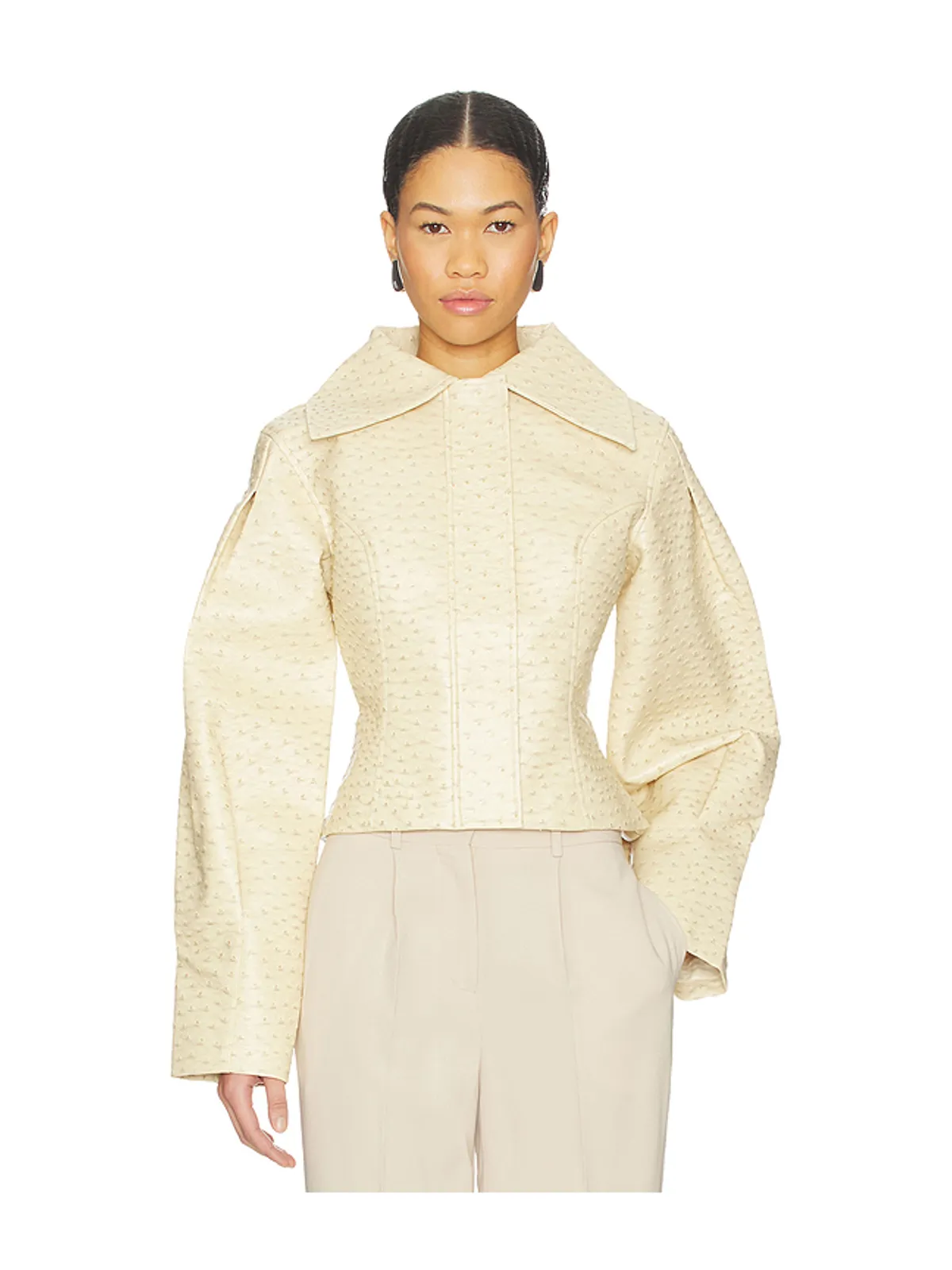 Yellow The Label OLSEN OSTRICH ジャケット - 画像1