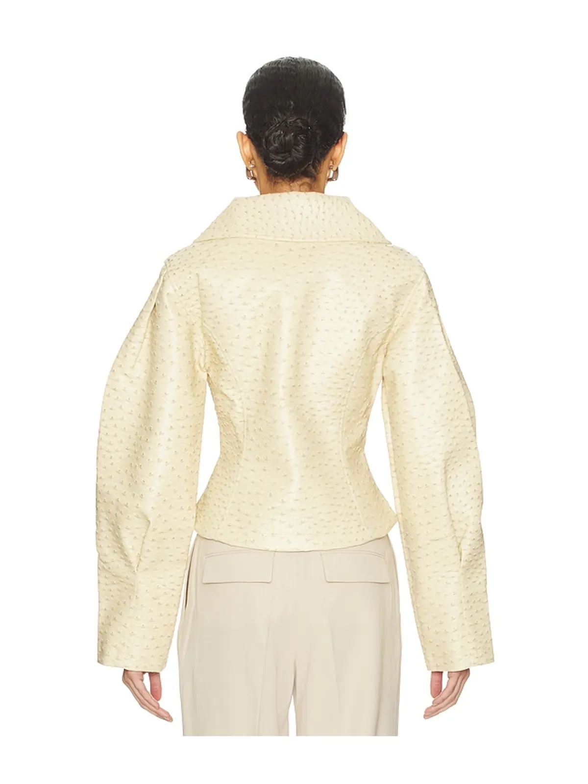 Yellow The Label OLSEN OSTRICH ジャケット - 画像3