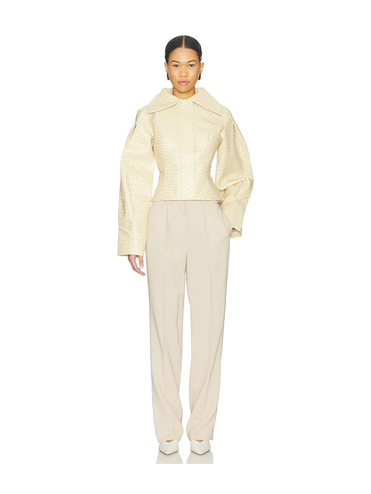 Yellow The Label OLSEN OSTRICH ジャケット - 画像4